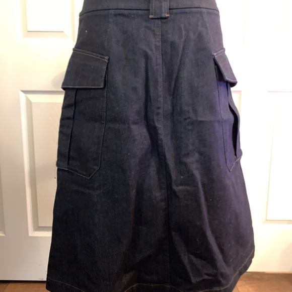 NWT Massimo Dutti Button Denim Jean Skirt … - Picture 2 of 7